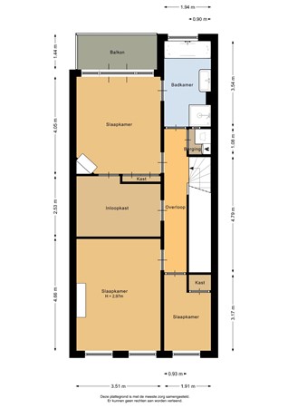 Floorplan - Beukelsdijk 146A, 3022 DM Rotterdam